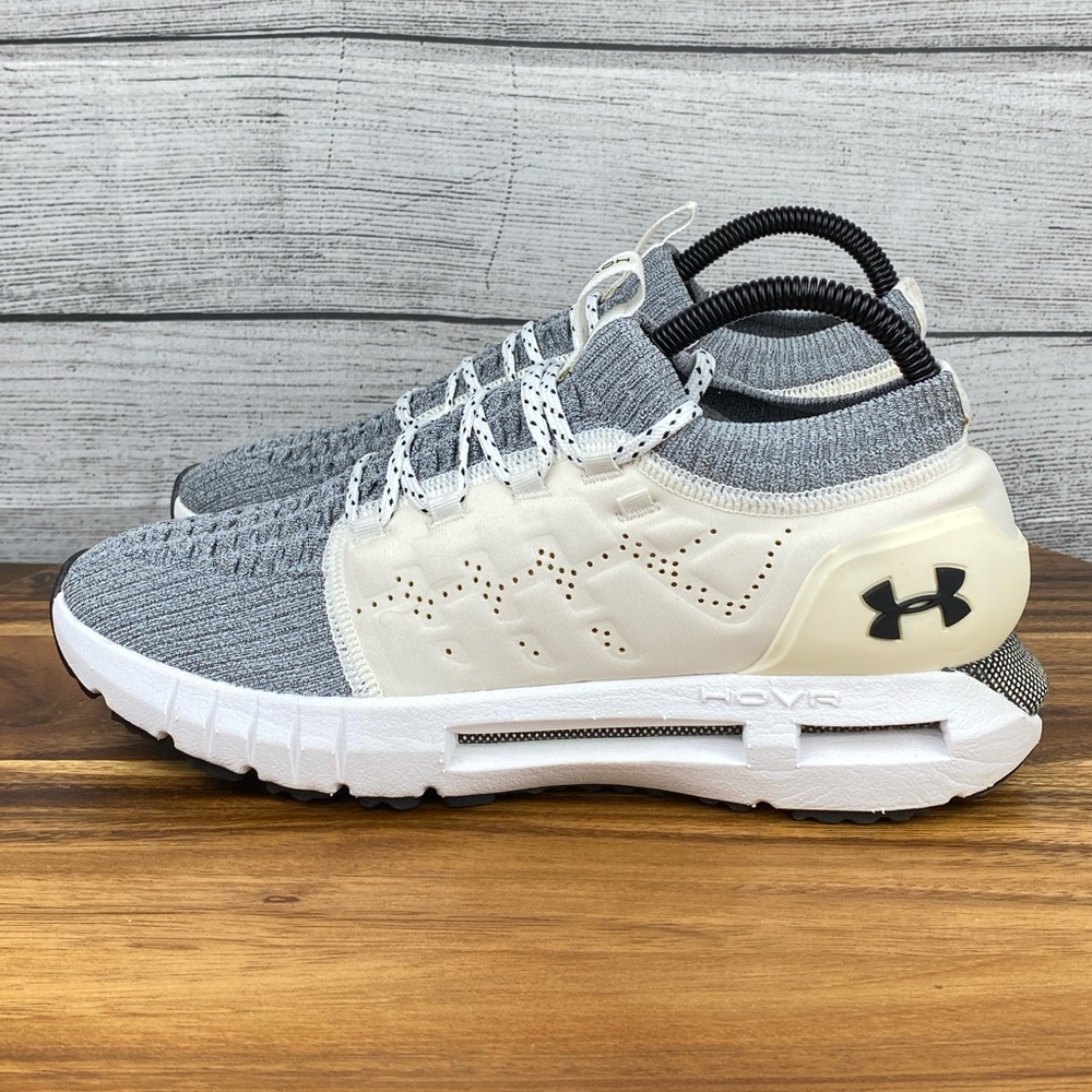 Under Armour HOVR Phantom 2 Knit Athletic Shoes in Gray and White